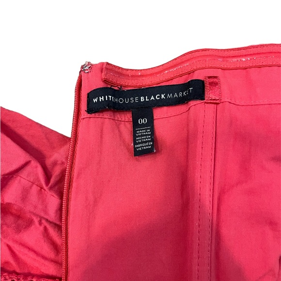 White House Black Market size 00 midi length strapless pink dress - Picture 5 of 6